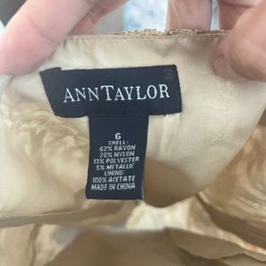 Ann Taylor gold lace tank